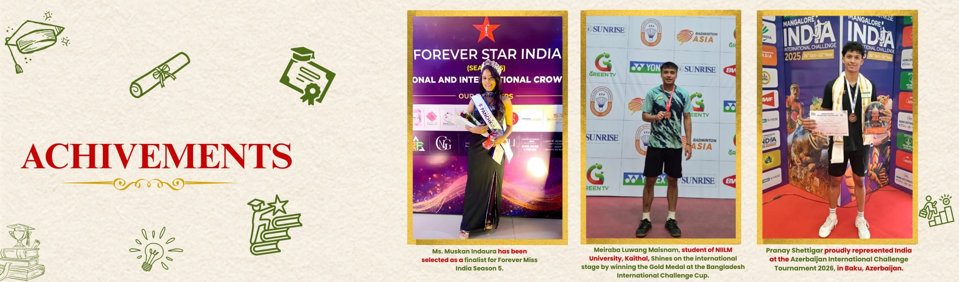 NIILM University Achievements